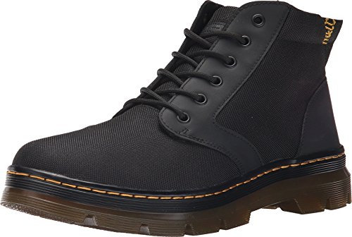 Dr. Martens 6 Eye Boot Springerstiefel, Schwarz Black Extra Tough Nylon Black Rubbery 001, 43 EU