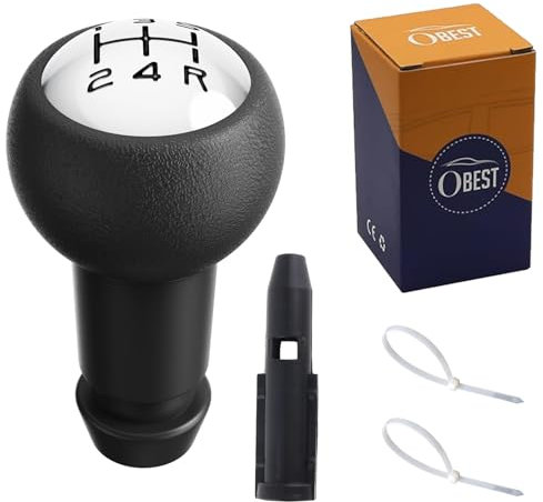 OBEST Pommeau de levier de vitesse pour 106 107 205 206 207 306 307 308 405 406 407 607 / CITROEN C2 C3 C4 Picasso Berlingo Saxo noir (0)