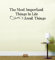 The Most Important Things in Life Arent Things Lounge Bedroom Wall Art Sticker Decal (lilac, Small)