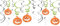 Amscan 670460-55 - Deko-Spiralen Kürbisse & Geister, 12 Stück, aus Folie und Papier, 61 cm, Halloween, Horror-Party, Mottoparty