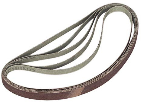 Sealey SBS35/B80GW Schleifband, Körnung 80, 12 mm x 456 mm, Rot, 5 Stück