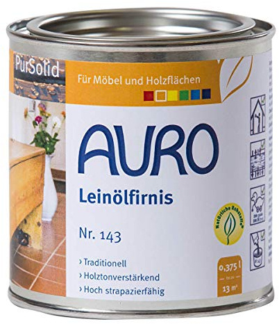 AURO PurSolid Leinölfirnis Nr. 143, 0,375 Liter