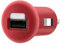 Belkin Micro Car Charger (geeignet für iPod,iPhone 6/6 Plus, Navi's, Smartphones und weitere Geräte) rot