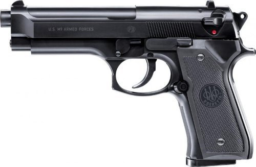 Set: Softair Pistole M9 World Defender Federdruck + G8DS® Zielscheibe
