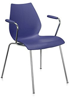 Kartell 028723M Maui Sessel, Plastik, blau, 52 x 77 x 58 cm
