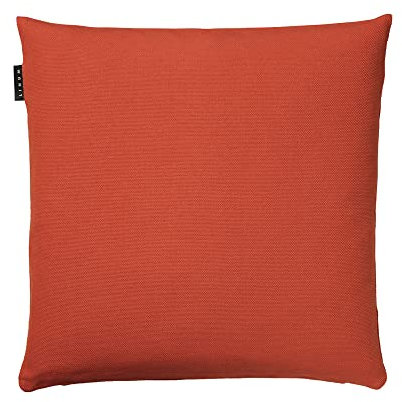 LINUM Pepper Premium Kissenhülle 50x50 cm, 100% Baumwolle, Maschinenwaschbar, Rostorange