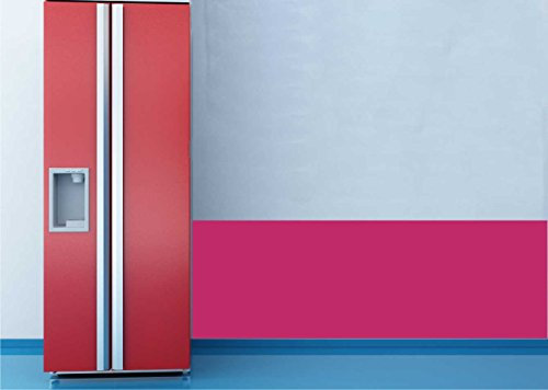 INDIGOS UG Klebefolie Wandschutzfolie selbstklebend matt, 100 cm Höhe pink - gegen Verschmutzung - Tierkot - Spritzer - Hunde - Katze - Kinder im Haus, Wand, Schule, Kindergarten, Büro - Autofolie -