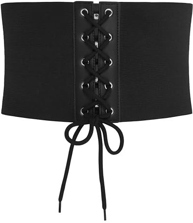 BlackButterfly 14 CM Elasticizzato Fascetta Cintura A Bustino (Nero, M)