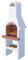 Barbecue in cemento a carbone mod.Beton Fal 65x49xh178cm 220kg