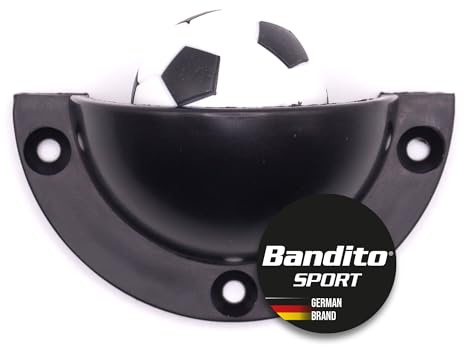 Bandito Balleinwurfschale für Kickertisch aus PVC, Turniergröße, für Kickerball 33-36 mm, passend für alle Standard-Kicker, 3-Loch Verschraubung, einzeln oder 2er-Set