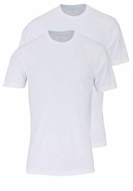 OLYMP T-Shirt Doppelpack Rundhals weiß