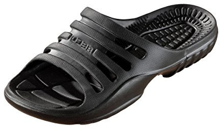 BECO Pantoletten, Badelatschen Unisex, Ciabatte Donna, Nero (Schwarz 0), 37 EU