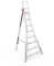 Henrys Tripod Garden Ladders with built-in Platform by Henchman - 3.00m -3.6m. 10' Ladder. All 3 Legs Fully Adjustable. Lightweight aluminium garden maintenance, hedge cutting, tree pruning, fruit picking, topiary ladder.