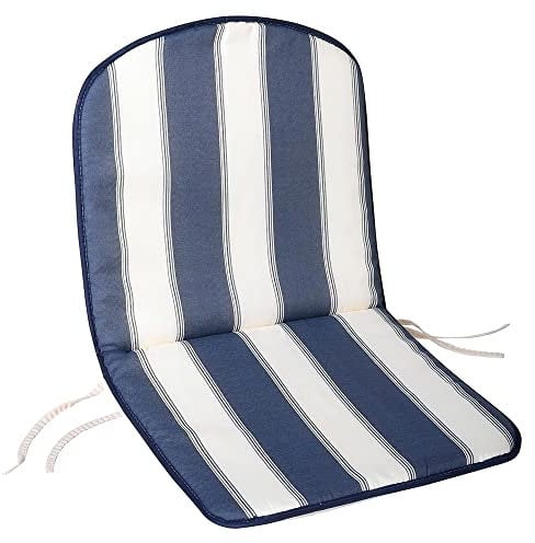 Saturnia 8097510 – Sitzkissen für Monoblock Niedriger Rückenlehne, 80 x 42 x 2 cm, blau und weiß