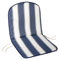 Saturnia 8097510 – Sitzkissen für Monoblock Niedriger Rückenlehne, 80 x 42 x 2 cm, blau und weiß