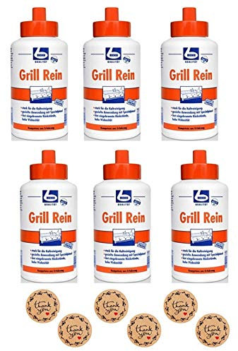 10x Dr. Becher Grill Rein Grillreiniger - 1 Liter | Flasche (1000 ml)