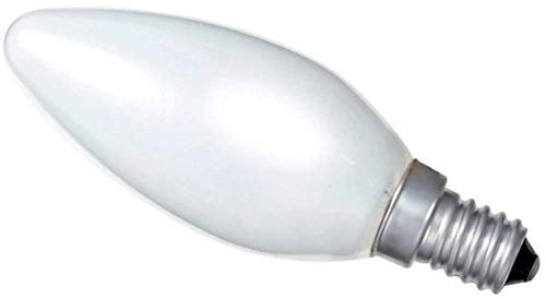 Eveready 20 x 40 WATT Small Edison Screw E14 Cap Opal (White/Pearl/Soft/Opaque) Candle Bulbs Double Life: 2,000 Hours, 40 W