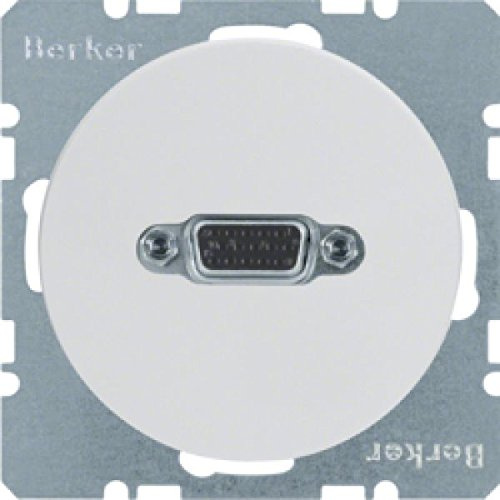 Toma VGA, R.1/R.3, blanco polar, brillo