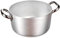 Agnelli ALMA10424 Cacerola Alta con 2 Mangos de Acero, Aluminio Profesional 3mm, diámetro 24 cm