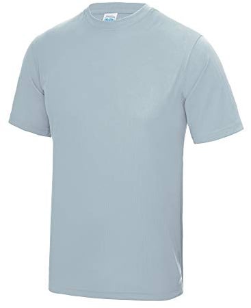 Just Cool Mens Performance Plain T-Shirt (S) (Sky Blue)