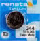 Renata - Knopfzelle Silberoxid 344 RENATA 1.55V 105mAh - Blister(s) x 1