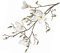 Künstlicher Zweig Deko Magnolien, 4 Blüten weiß, Höhe 107cm - Blühender Magnolienzweig Dekozweig mit Knospen