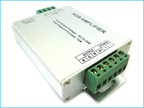 Amplificatore RGB e Mono Colore Per Striscia Bobina Led 12V 24V 12A RGB Amplifier PWM LN-ZJFJ-3CH-LV