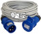 PROLUNGA ELETTRICA INDUSTRIALE MONOFASE 16A 25 METRI 2P+T IP54 220V 3 POLI CON CAVO FROR 3G2.5 MM² ASSORBIMENTO 3100 WATT FLESSIBILE PROFESSIONALE MADE IN ITALY