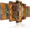 B&D XXL - Wandbilder XXL Vlies Leinwandbild 5 tlg Kunstdruck modern Wandbilder XXL Wanddekoration Design Wand Bild - Affe Ornament n-A-0051-b-n