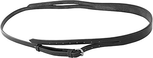 Shires Blenheim Bridle Headpiece-Black Full 3/4 (18mm)