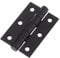 ZHS32PCB Powder Coated Black Ball Bearing Butt Hinge 76x50x2mm