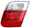 AUTO-STYLE Satz innere Heckleuchten (Heckklappe) kompatibel mit BMW 3er E46 Limousine 2002-2005 - Weiß/Rot