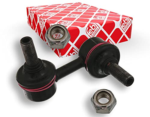 febi bilstein 42073 Verbindungsstange mit Sicherungsmuttern, 1 Stück | Kompatibel mit: HONDA LOGO, MAZDA XEDOS 9