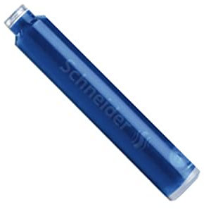 Schneider Schreibgeräte Standard Ink Cartridges – Suitable for Cutter and Many Others, Royal Blue, 6