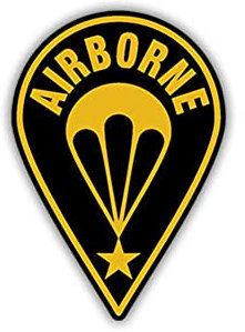 Aufkleber/Sticker Airborne Wappen Abzeichen Fallschirmjäger Einheit 7x5cm A1112