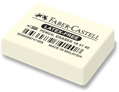 Faber-Castell 184120 Radiergummi 7041-20 40 x 27 x 10 mm (40, 34x26x8mm)