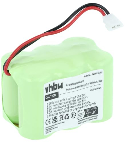 vhbw Akku kompatibel mit Icom IC-2SE | IC-2SAT, IC-2SA, IC-25RA, IC-24ET, IC-24AT, IC-3SAT, IC-2SET Funkgerät, Walkie Talkie (600 mAh, 7,2 V, NiMH)