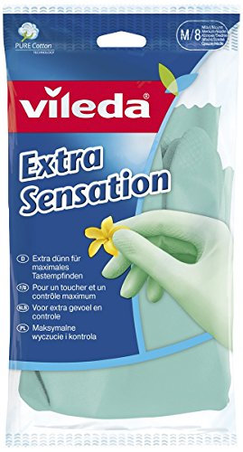 Vileda 119285 Extra Sensation Guanti di gomma – per la massima sensibilità