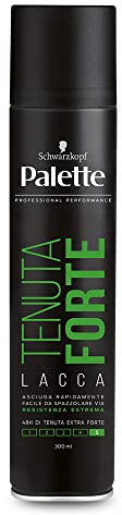 Schwarzkopf Palette Lacca per Capelli Tenuta Forte 48 h, Leggera, Non Incolla o Appesantisce, Protegge da Umidità e Raggi UV - 300 ml