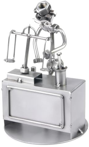 metalman24 Schraubenmännchen Apotheker Apotheke - Handarbeit Geschenkidee Metallfigur Metallmännchen Stahlfigur Schraubenmännle - Deko für Büro & Zuhause