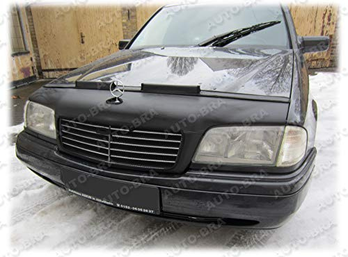 AB-00321 Auto BRA kompatibel mit Mercedes-Benz MB C-Klasse W202 Bj. 1996-2001 Haubenbra Steinschlagschutz Tuning Bonnet Bra
