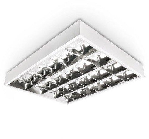 Lampada LED Raster, lampada da incasso LED, Raster einlege lampada LED, lampada da ufficio, 4 X 10 W LED T8, montaggio rapido, lampada da soffitto, Ufficio Illuminazione Ufficio OHNE T8 Leuchtmittel