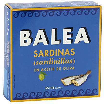 BALEA sardinillas en aceite de oliva 35/45 piezas lata 187 gr