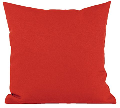 Hans-Textil-Shop Kissenbezug Polyester - Kissen, Kissenhülle, Kopfkissen, Dekokissen, Sofakissen, Couchkissen, Pflegeleicht, Bügelfrei (50x50 cm, Rot)