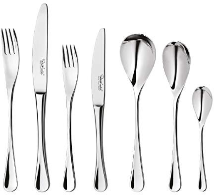 Robert Welch RW2 Bright, 56 Piece Cutlery Set for 8 People. Made from Stainless Steel. Dishwasher Safe.
