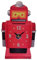 Puckator CKP69 Ted Smith Uhr, Design: Roboter, 3 x 21 x 35 cm