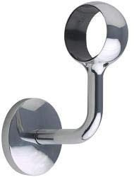 Rothley Handrail Wall Bracket - Chrome Finish x 1 | Concealed fixings hide exposed screws for a clean look, while an integrated plastic insert protects handrails from scratches.
