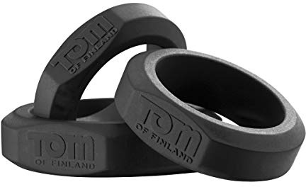XR Brands Penisringe-TF3776 Grey Einheitsgröße