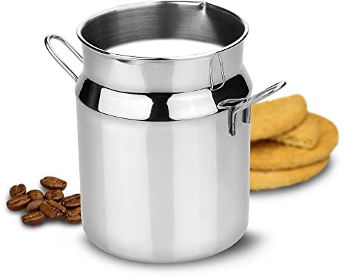 Stainless Steel Milk Churn Jug 17oz / 480ml - Set of 72 - Novelty Cream Jug for Tea & Coffee