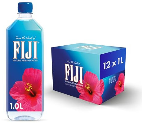 Fiji Bottled Water 12 1 Litre Bottles by BobaTeaDirect.com
